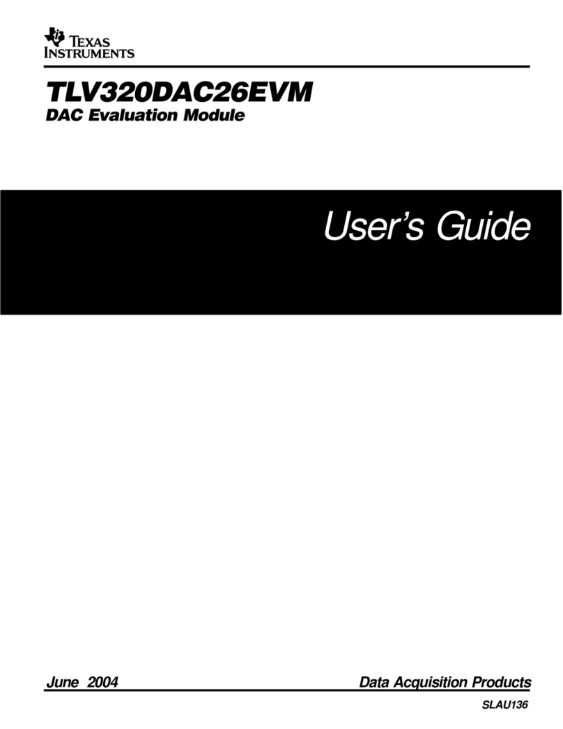 Texas Instruments TLV320DAC26EVM User manual