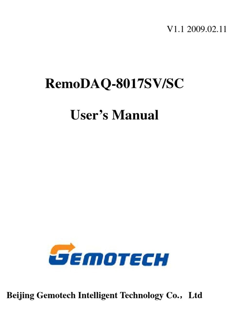 Gemotech RemoDAQ-8017SV user manual