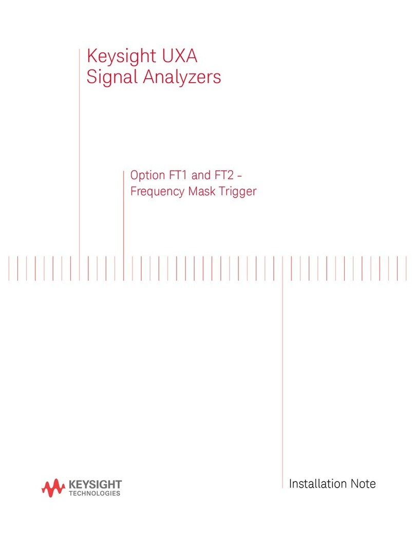 Keysight Technologies UXA Installation and operation manual
