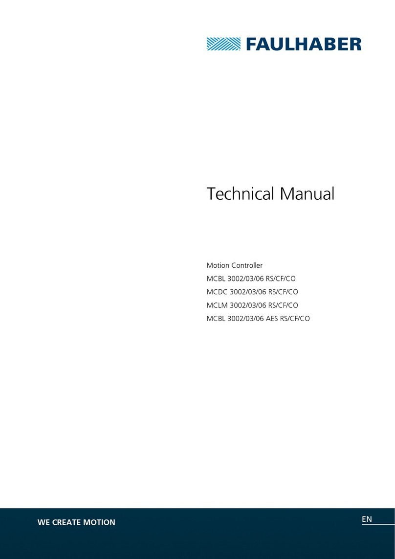 Faulhaber MCDC 3002/03/06 RS/CF/CO Series User manual Faulhaber MCDC 3002/03/06 RS/CF/CO Series User manual