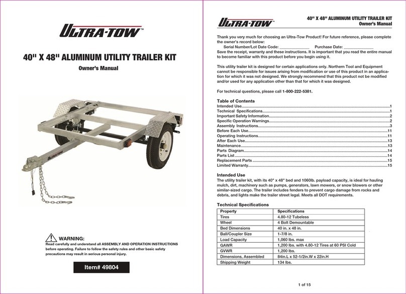 Ultra-tow 49804 User manual