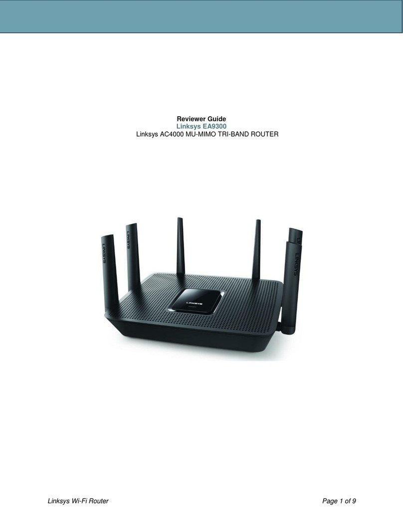 Linksys EA9300 User manual Linksys EA9300 User manual