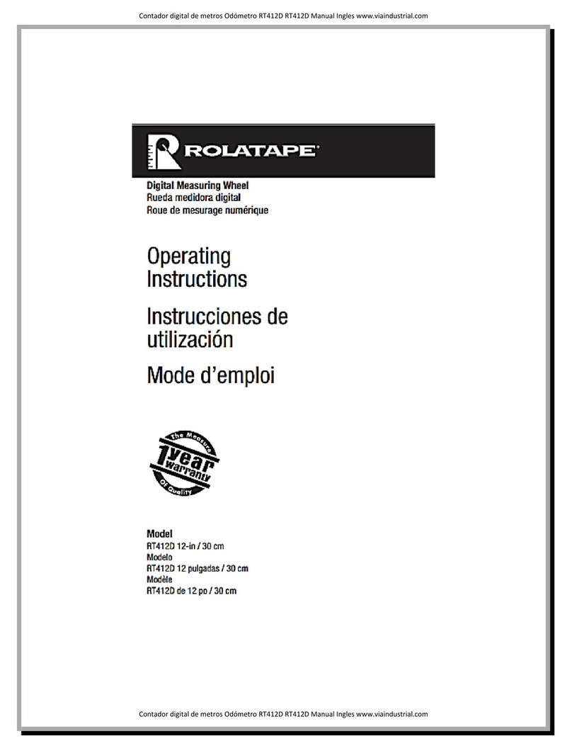 ROLATAPE RT412D operating instructions