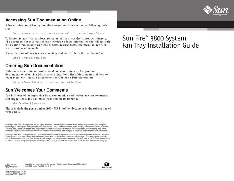 Sun Microsystems Fire 3800 installation guide