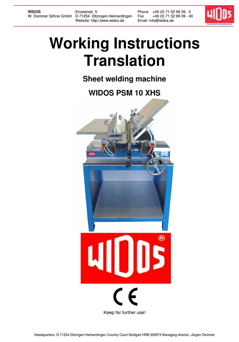 widos PSM 10 XHS User manual