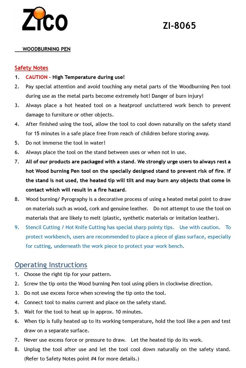 Zico ZI-8065 operating instructions