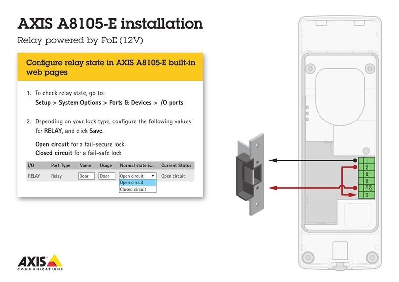 Axis A8105-E installation manual