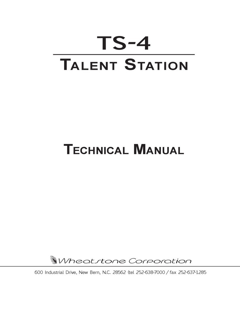 Wheatstone TALENT STATION TS-4 Technical manual