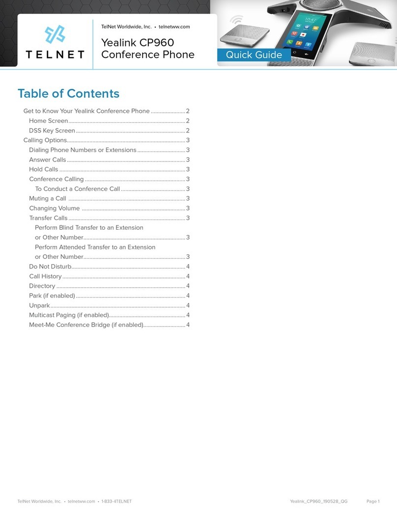 Yealink One Talk CP960 quick guide
