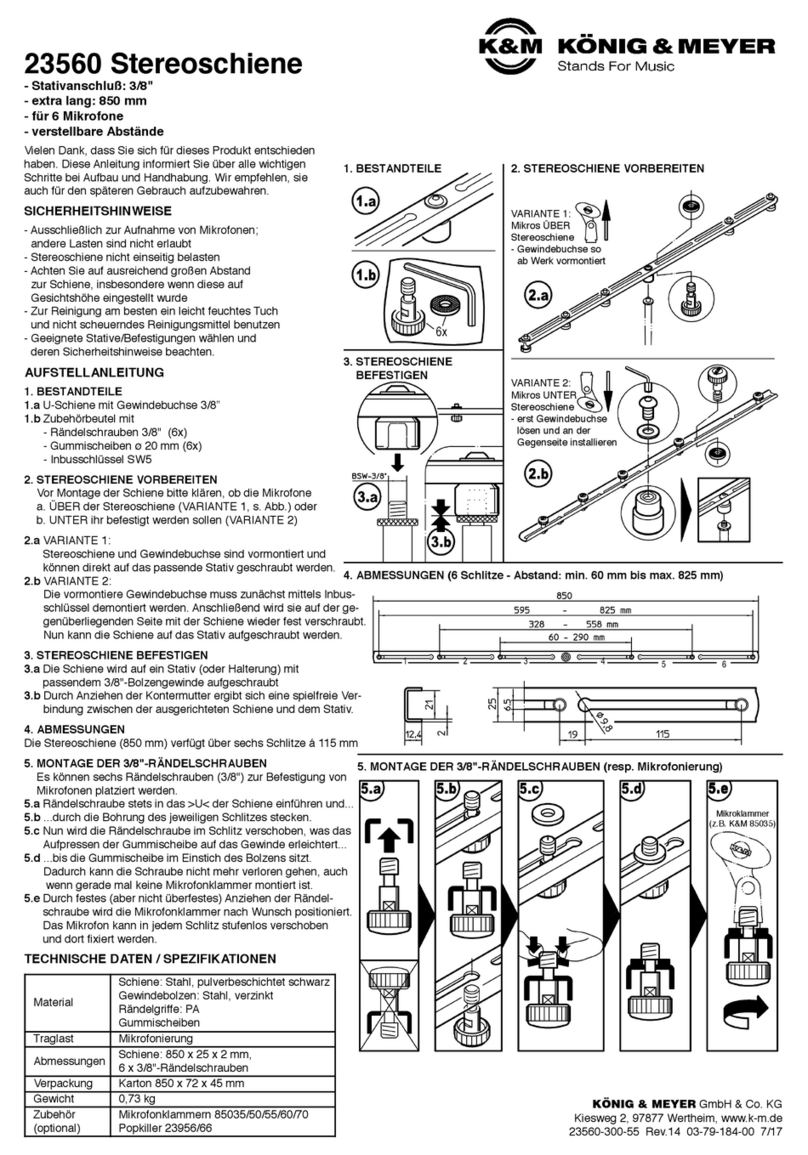Konig & Meyer 23560 quick start guide