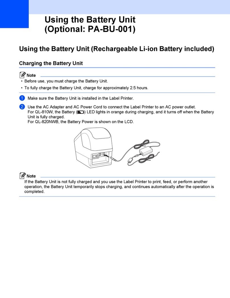 Brother PA-BU-001 quick start guide