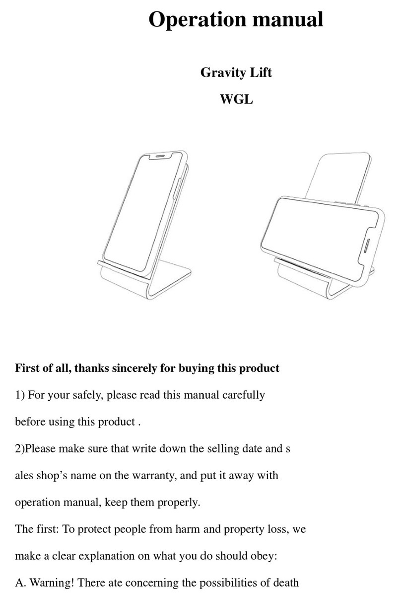 FuseChicken Gravity Lift WGL User manual