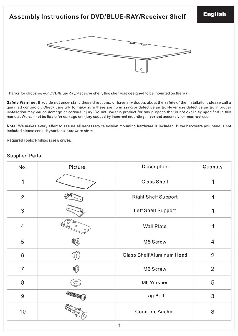 Display Mount Pro DRS601 Assembly instructions