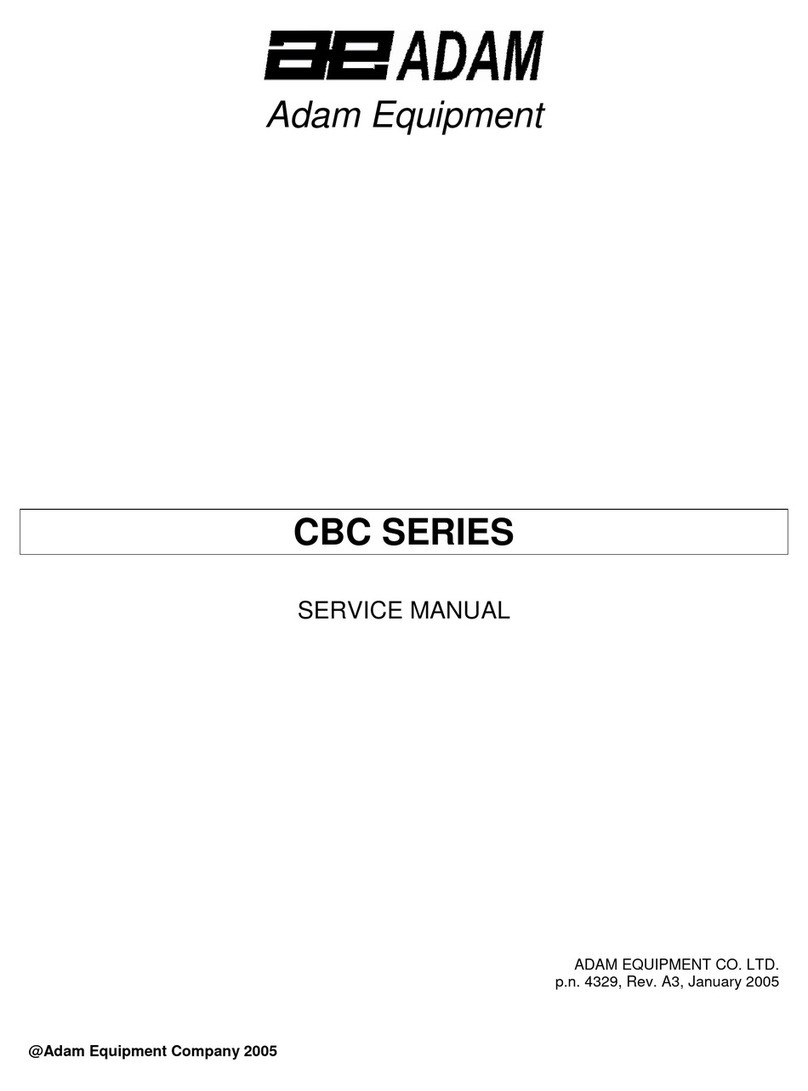 Adam Equipment CBC SERIES User manual