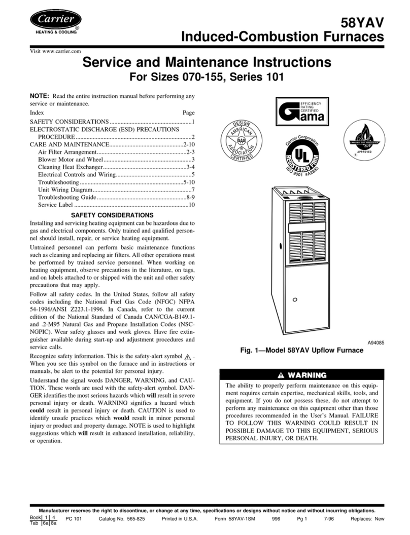Carrier 101 Series Installation and user guide
