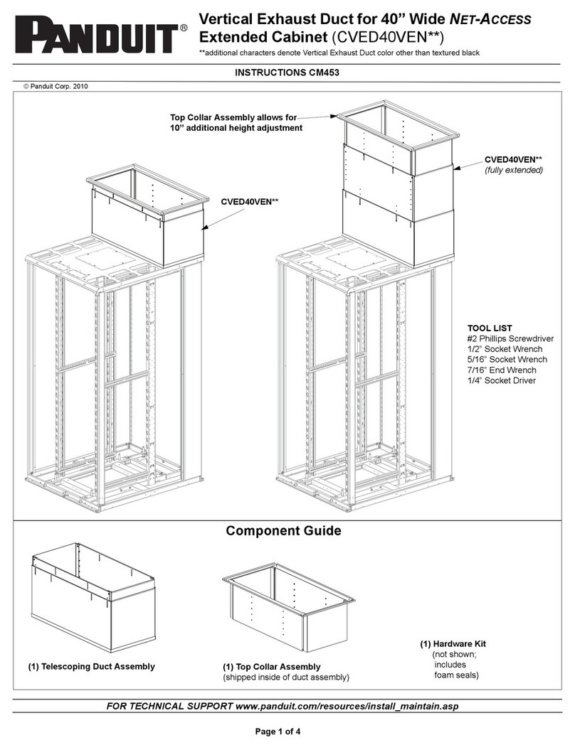 Panduit CVED40VEN Series User manual