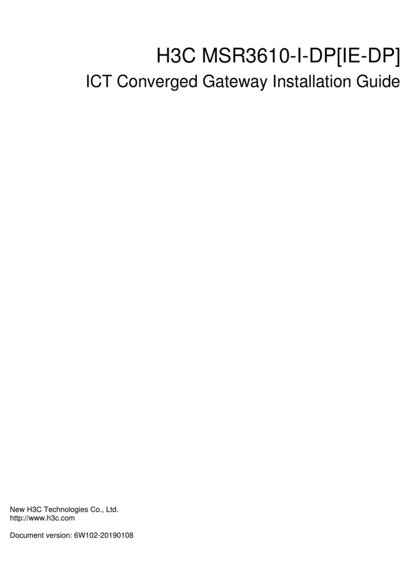 H3C MSR3610-I-DP User manual