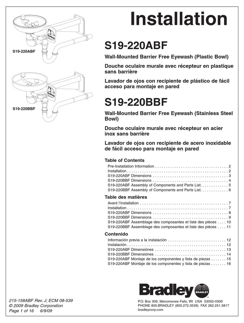 Bradley S19-220ABF User manual Bradley S19-220ABF User manual