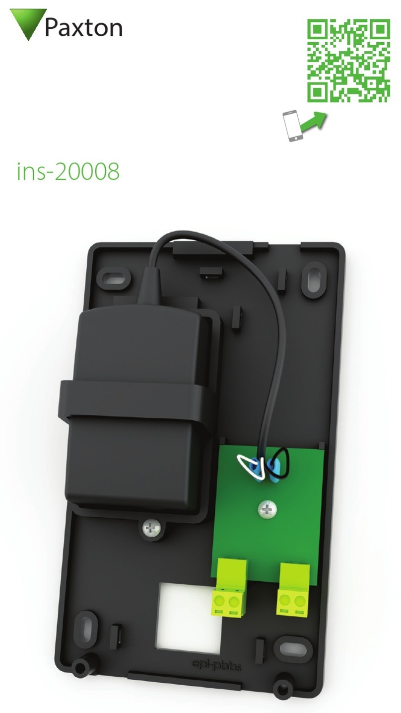 Paxton ins-20008 quick start guide