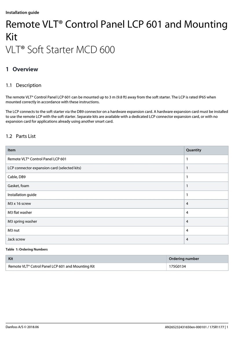 Danfoss VLT MCD 600 User manual