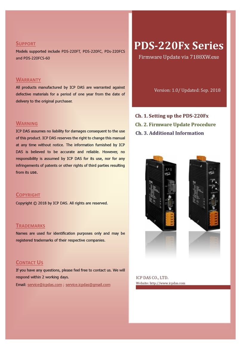 ICP DAS USA PDS-220F Series Use and care manual