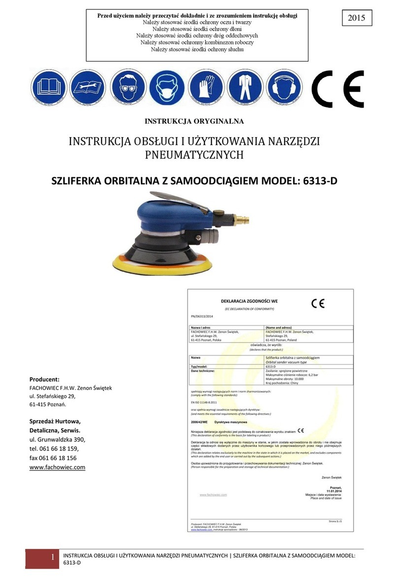 FACHOWIEC 6313-D operating manual
