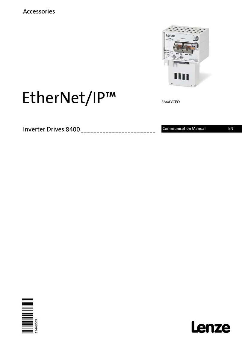 Lenze EtherNet/IP E84AYCEO Communications manual