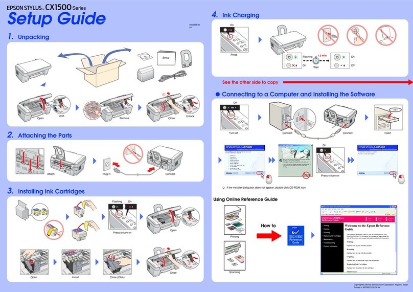 Epson Stylus CX1500 User manual