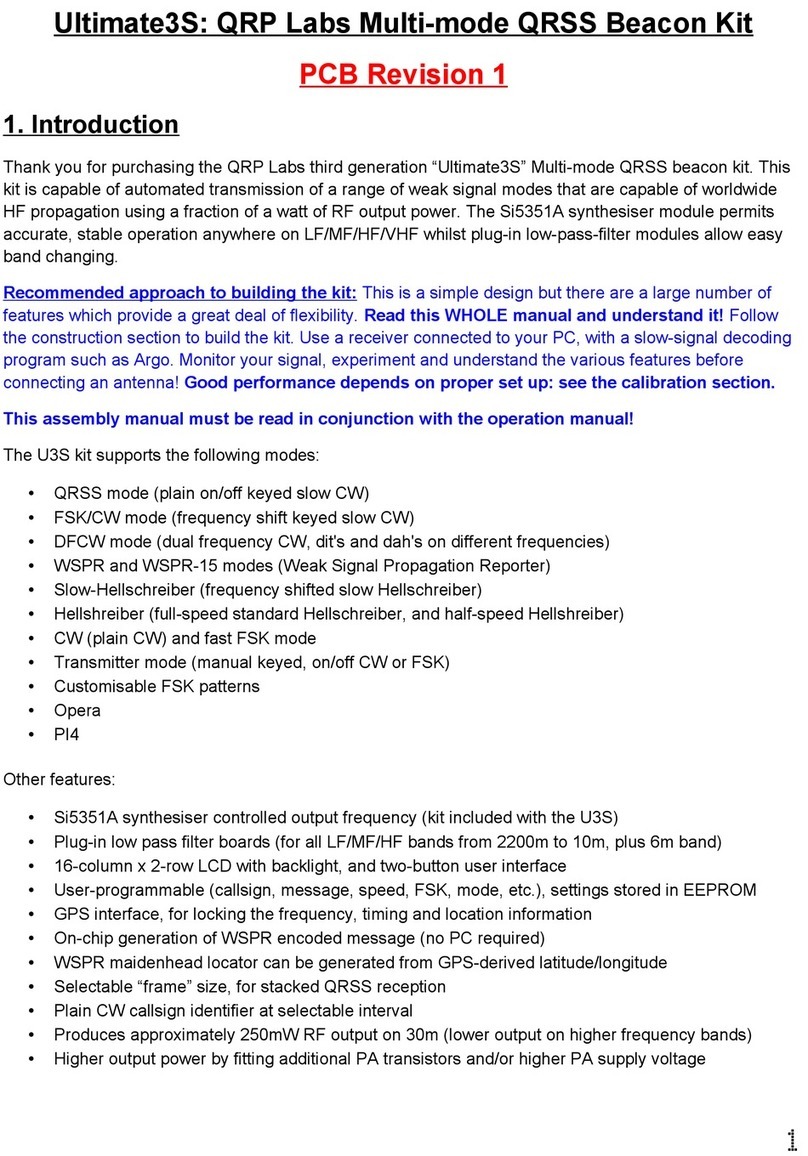 QRP Labs Ultimate3S manual