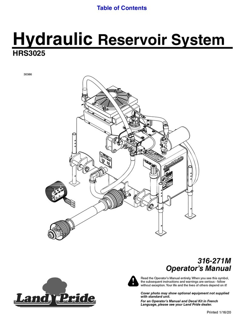 Land Pride HRS3025 Operator's manual