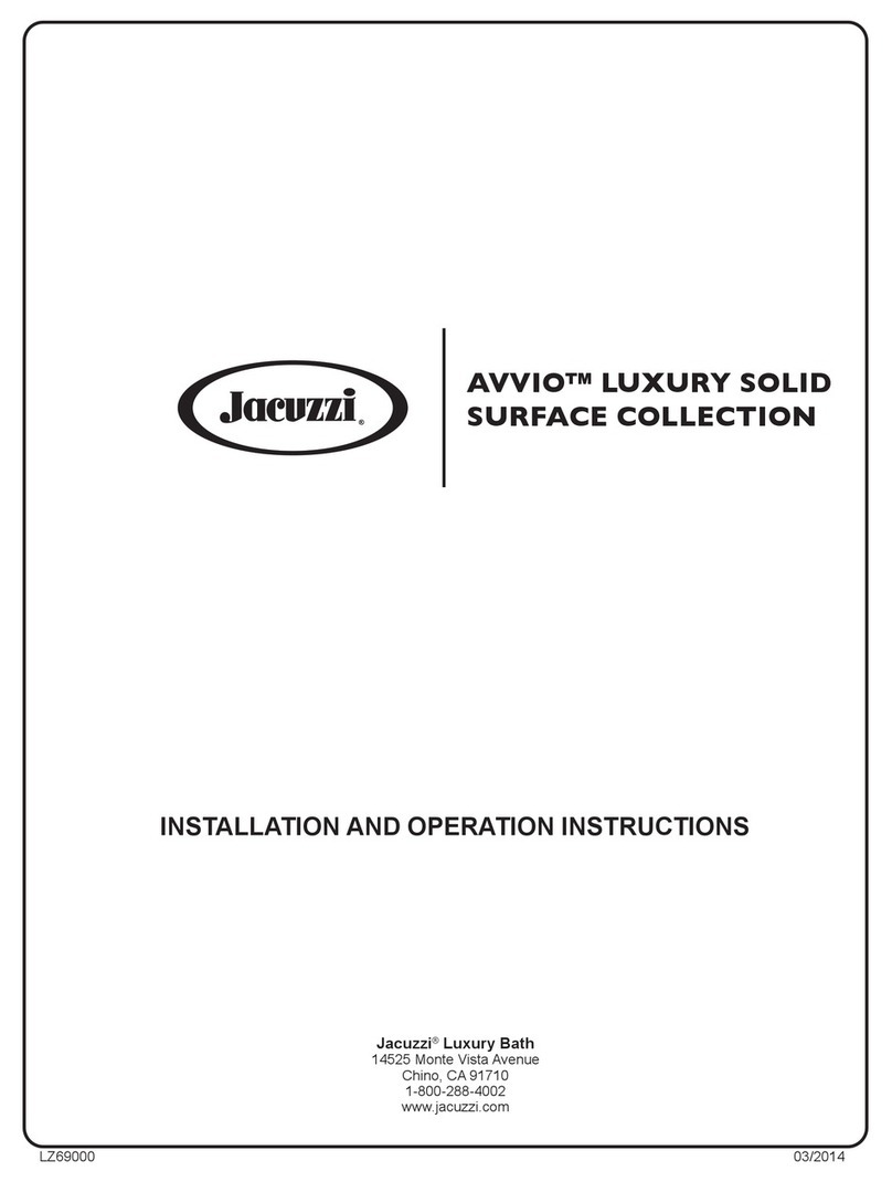 Jacuzzi AVVIO User manual