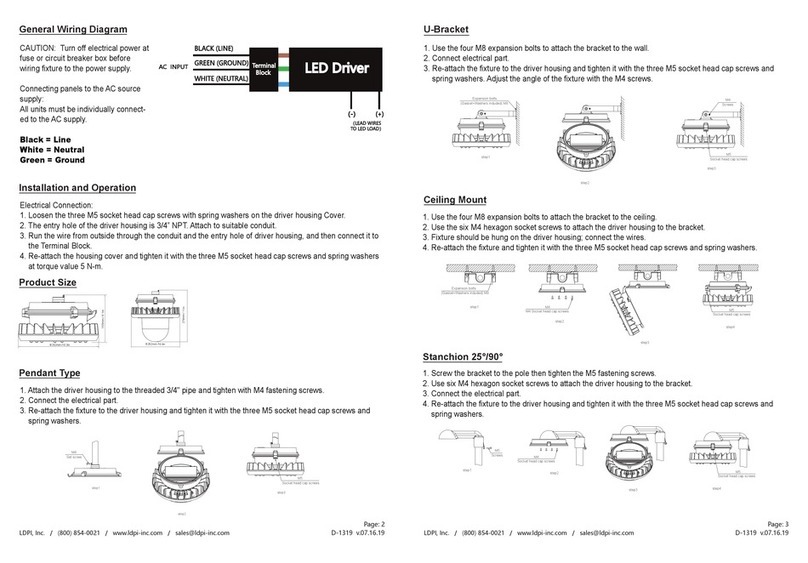 LDPI LEHL1 Installation, operation and maintenance instructions