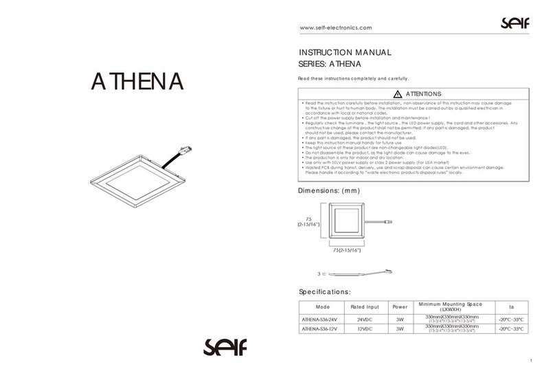 SELF ATHENA Series instruction manual