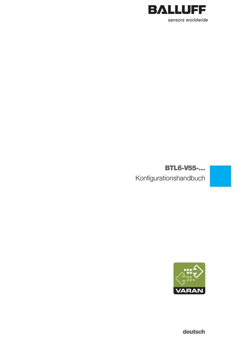 Balluff BTL6-V55 Series Instruction sheet