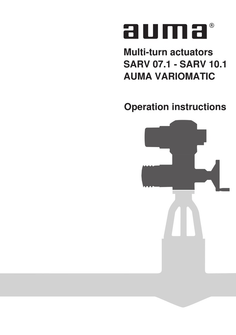 AUMA VARIOMATIC SARV 10.1 User manual