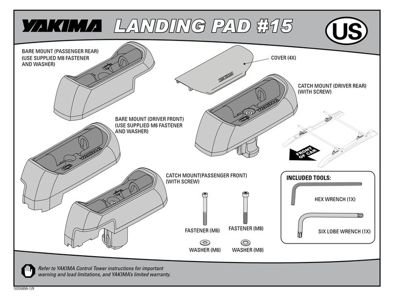Yakima Landing Pad 15 installation instructions