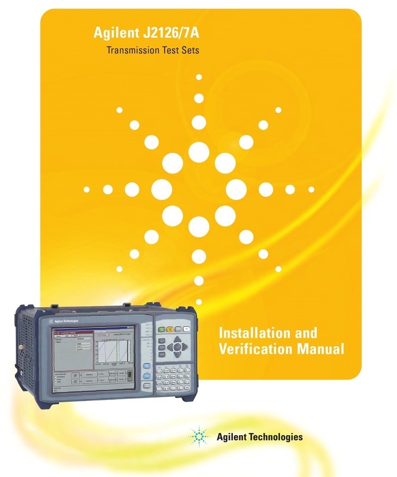 Agilent Technologies J2126A Installation and operation manual