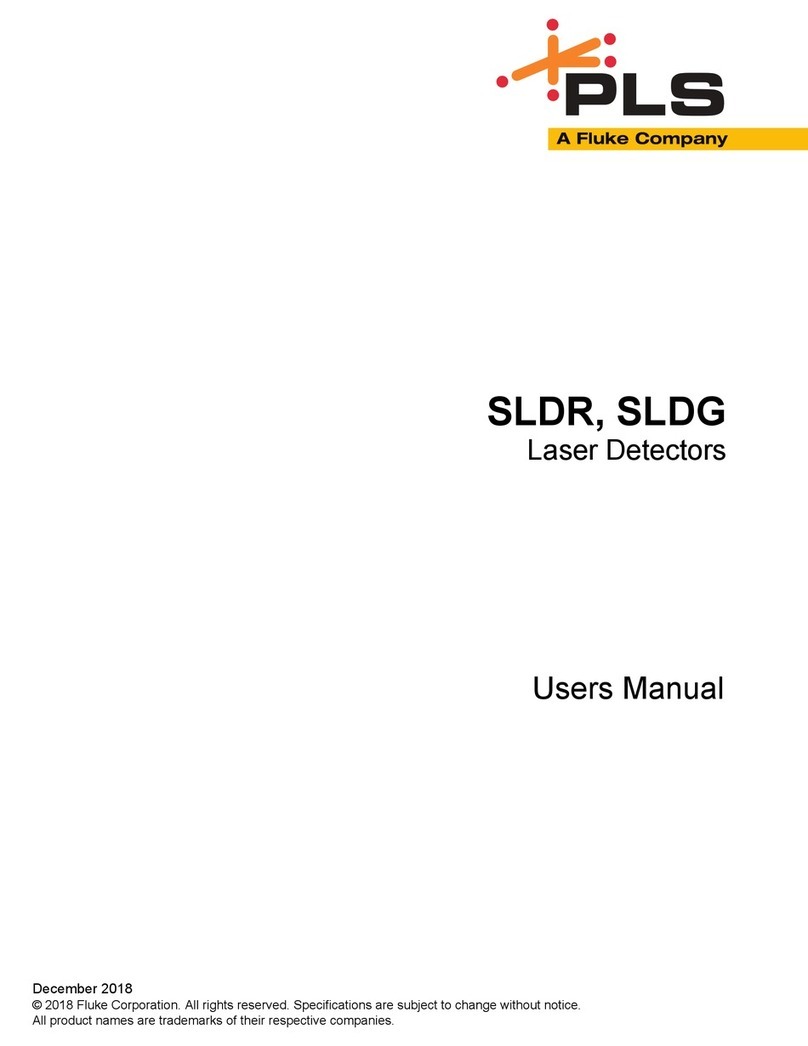 Fluke PLS SLDR User manual Fluke PLS SLDR User manual