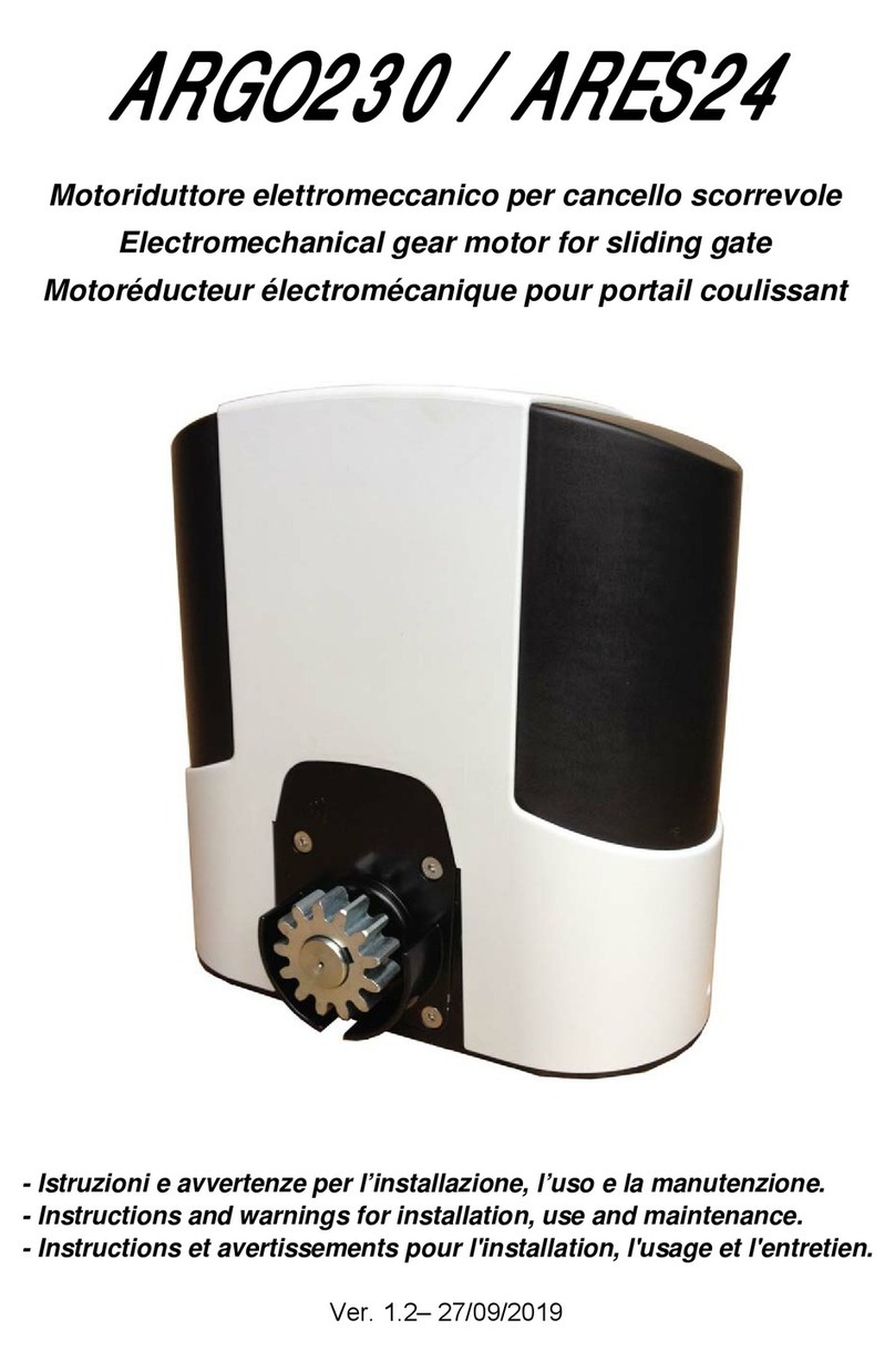Leb Electronics ARGO230 Instructions and warnings for installation, use and maintenance Leb Electronics ARGO230 Instructions and warnings for installation, use and maintenance