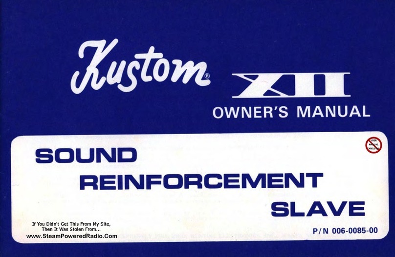 Kustom XII SRS User manual