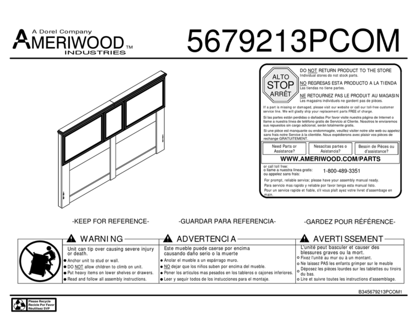 Dorel Ameriwood 5679213PCOM User manual Dorel Ameriwood 5679213PCOM User manual