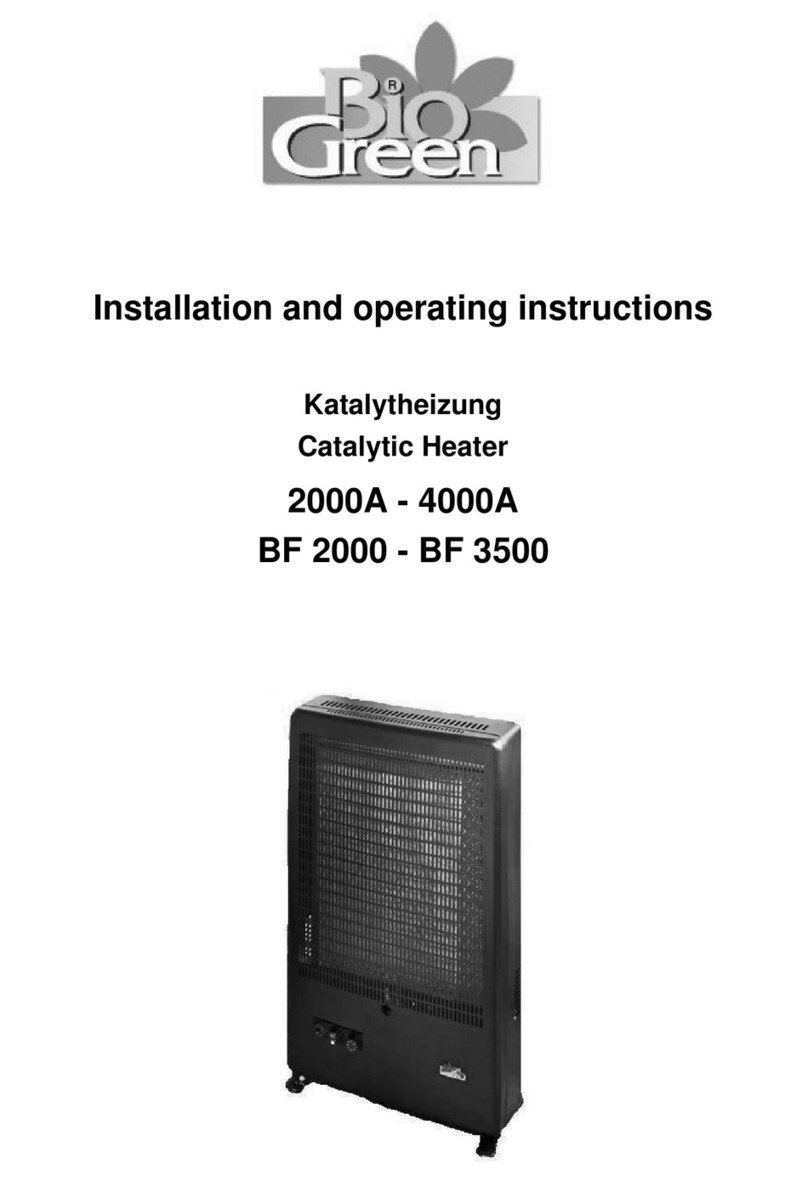 Bio Green BF 2000 Installation and operating instructions