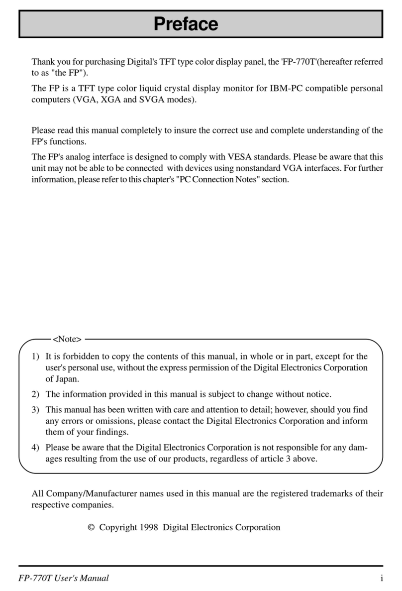Digital Equipment FP-770T Series User manual Digital Equipment FP-770T Series User manual