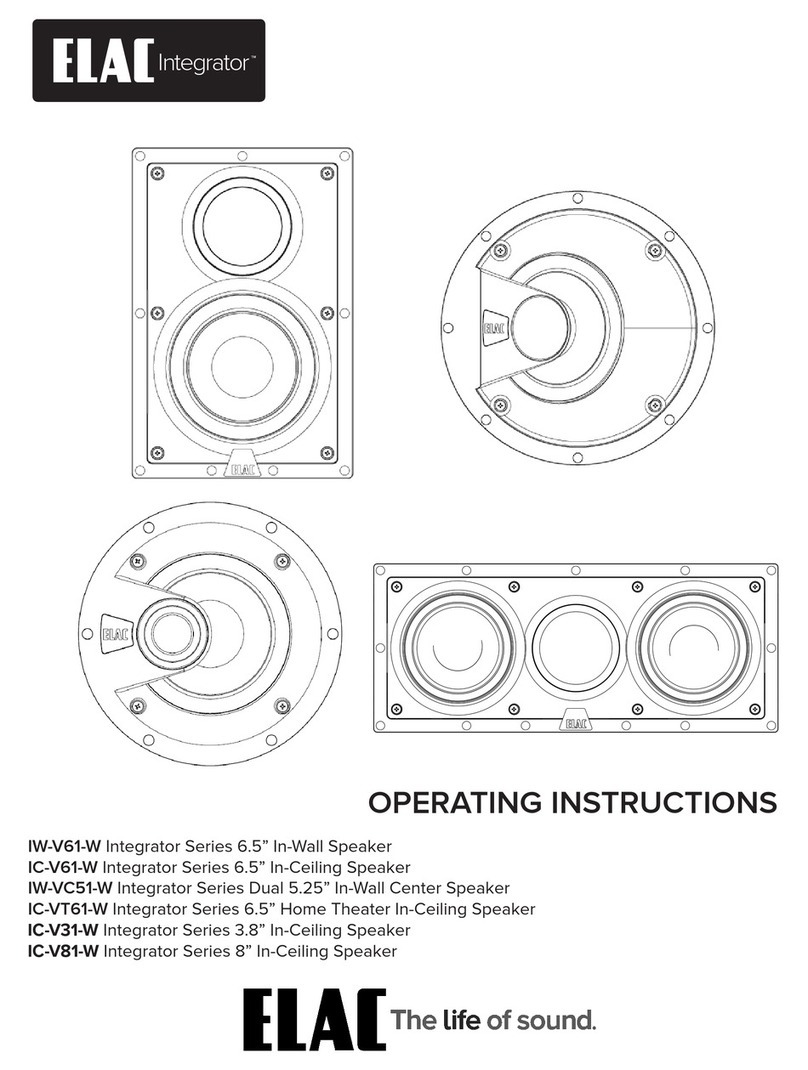 ELAC Integrator Series operating instructions