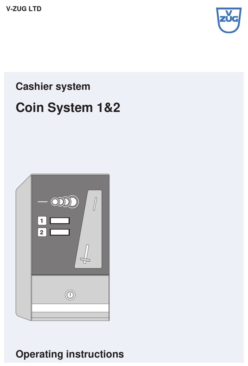 V-ZUG Coin System 1 operating instructions V-ZUG Coin System 1 operating instructions