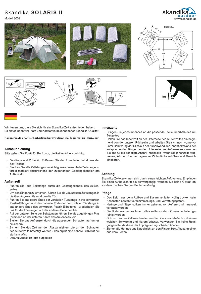 skandika outdoor SOLARIS II Assembly instructions