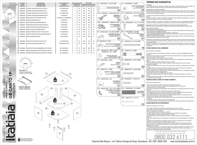 Itatiaia GB CANTO 1P instructions