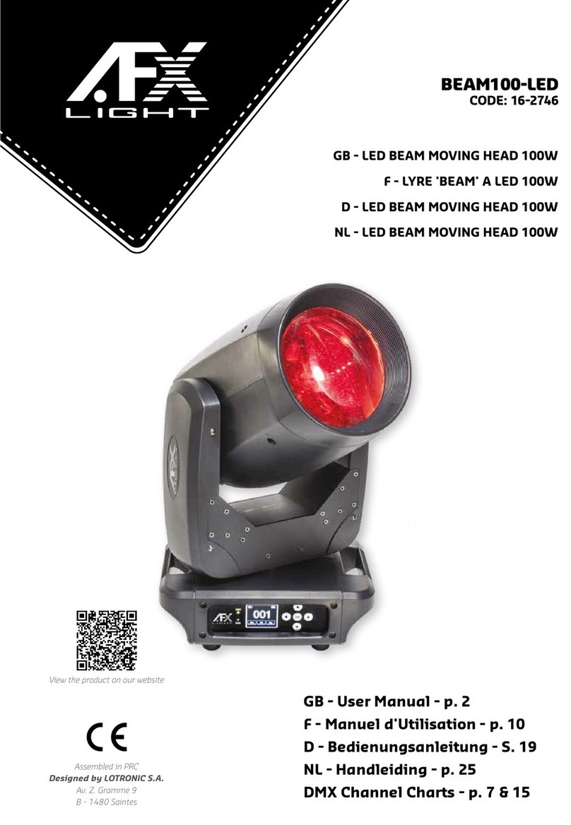 afx light BEAM100-LED User manual