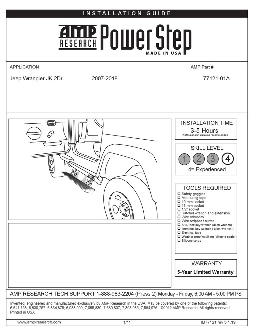 AMP Research Power Step 77121-01A installation guide AMP Research Power Step 77121-01A installation guide