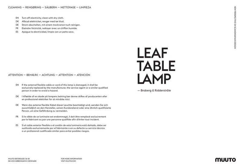 muuto LEAF TABLE LAMP Datasheet
